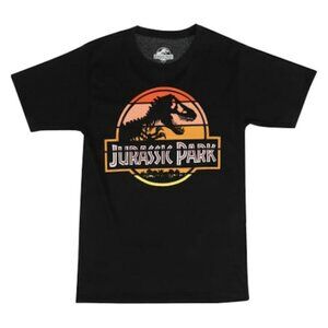 NEW Jurassic Park Graphic Tee Movie Logo T-Shirt Adult Small Black NWT